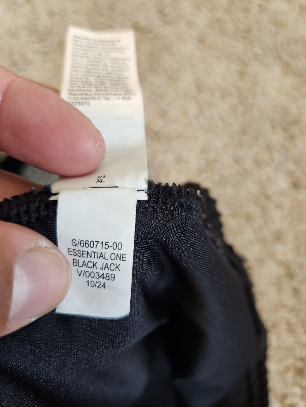 Old Navy Black Ribbed Swimsuit One Piece Size XL - Picture 6 of 8
